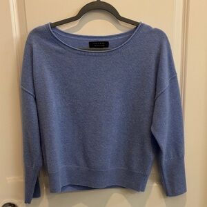Thalian Soft Blue Crew Neck Sweater